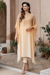 Natasha Kamal - MALAYA - peach - Georgette Chiffon & Silk - 2 Piece